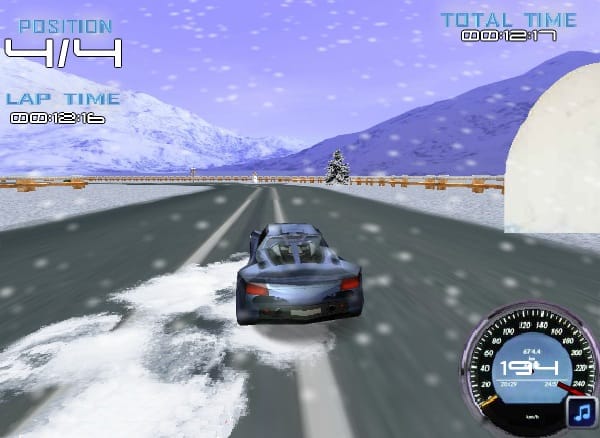 game Dua xe tren tuyet hinh anh 3